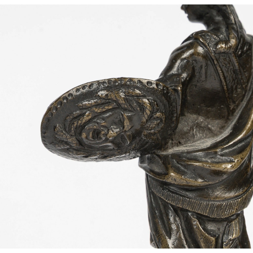 Paire de statuettes en bronze patiné figurant Mars et Minerve, Italie, XVIIIe siècle 11 Paire de statuettes en bronze patiné figurant Mars et Minerve, Italie, XVIIIe siècle 11