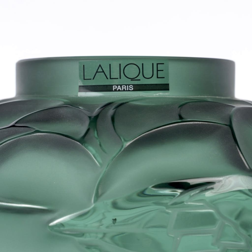 Vase « Courlis » cristal vert de LALIQUE FRANCE 7 Vase « Courlis » cristal vert de LALIQUE FRANCE 7