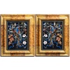 Les perroquets – Paire de tableaux en marqueterie de pierres dures 9 Les perroquets – Paire de tableaux en marqueterie de pierres dures 9