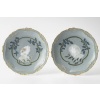 Auguste Riffaterre (1868-1935), paire d&rsquo;assiettes en porcelaine pâte sur pâte. Epoque Art Nouveau, vers 1900 12