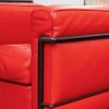 LE CORBUSIER ET PIERRE JEANNERET : Fauteuil « LC2 » cuir rouge 29 LE CORBUSIER ET PIERRE JEANNERET : Fauteuil « LC2 » cuir rouge 29