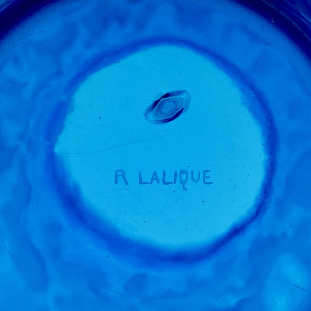 Vase « Perruches » verre blanc de René LALIQUE 6