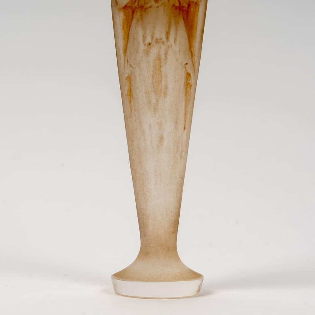 Cachet « Figurine Mains Jointes » verre blanc patiné sépia de René LALIQUE 6