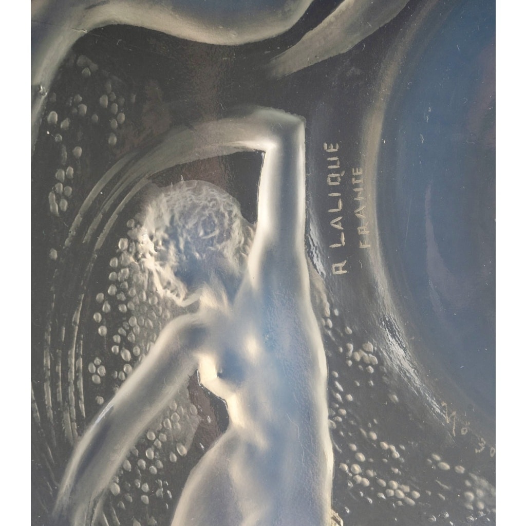 Suite de 6 Assiettes « Ondines » verre opalescent de René LALIQUE 10