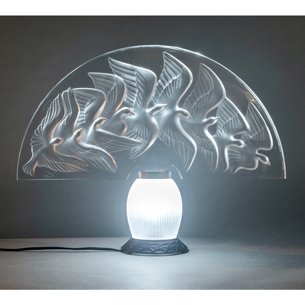 Lampe « Hokkaido » cristal blanc de Marie-Claude LALIQUE 10