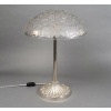 Lampe « Charmes » verre blanc et bronze nickelé de René LALIQUE 9