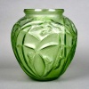 Vase « Sauterelles » verre vert absinthe de René LALIQUE 10 Vase « Sauterelles » verre vert absinthe de René LALIQUE 10