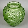 Vase « Sauterelles » verre vert absinthe de René LALIQUE 12 Vase « Sauterelles » verre vert absinthe de René LALIQUE 12