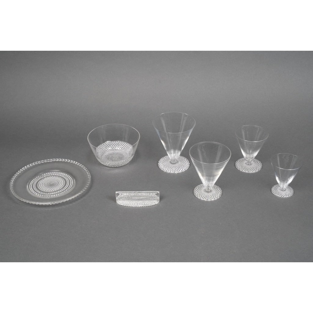 Service « Tokyo » verre blanc de René LALIQUE – 42 pièces 2
