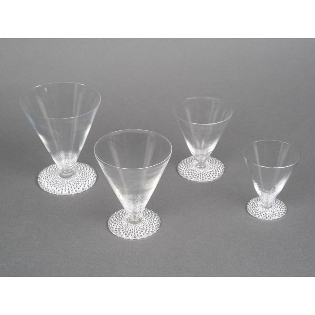 Service « Tokyo » verre blanc de René LALIQUE – 42 pièces 3