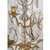 Paire de grandes girandoles de style Louis XV en bronze doré et décor de cristal attribué à Baccarat 15 Paire de grandes girandoles de style Louis XV en bronze doré et décor de cristal attribué à Baccarat 15