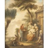 Une paire de tableaux scènes galantes, fin XIXème siècle 22