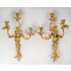 Paire de grandes appliques en bronze doré d’après Juste-Aurèle Meissonnier, vers 1850 13