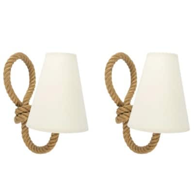 Paire d&rsquo;appliques Audoux et Minet des années 1950