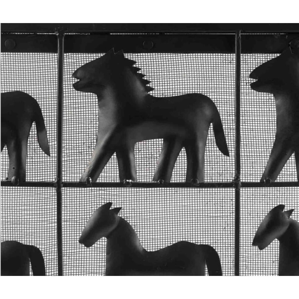 1950 Ateliers Marolles Pare-feu en fer forgé 3