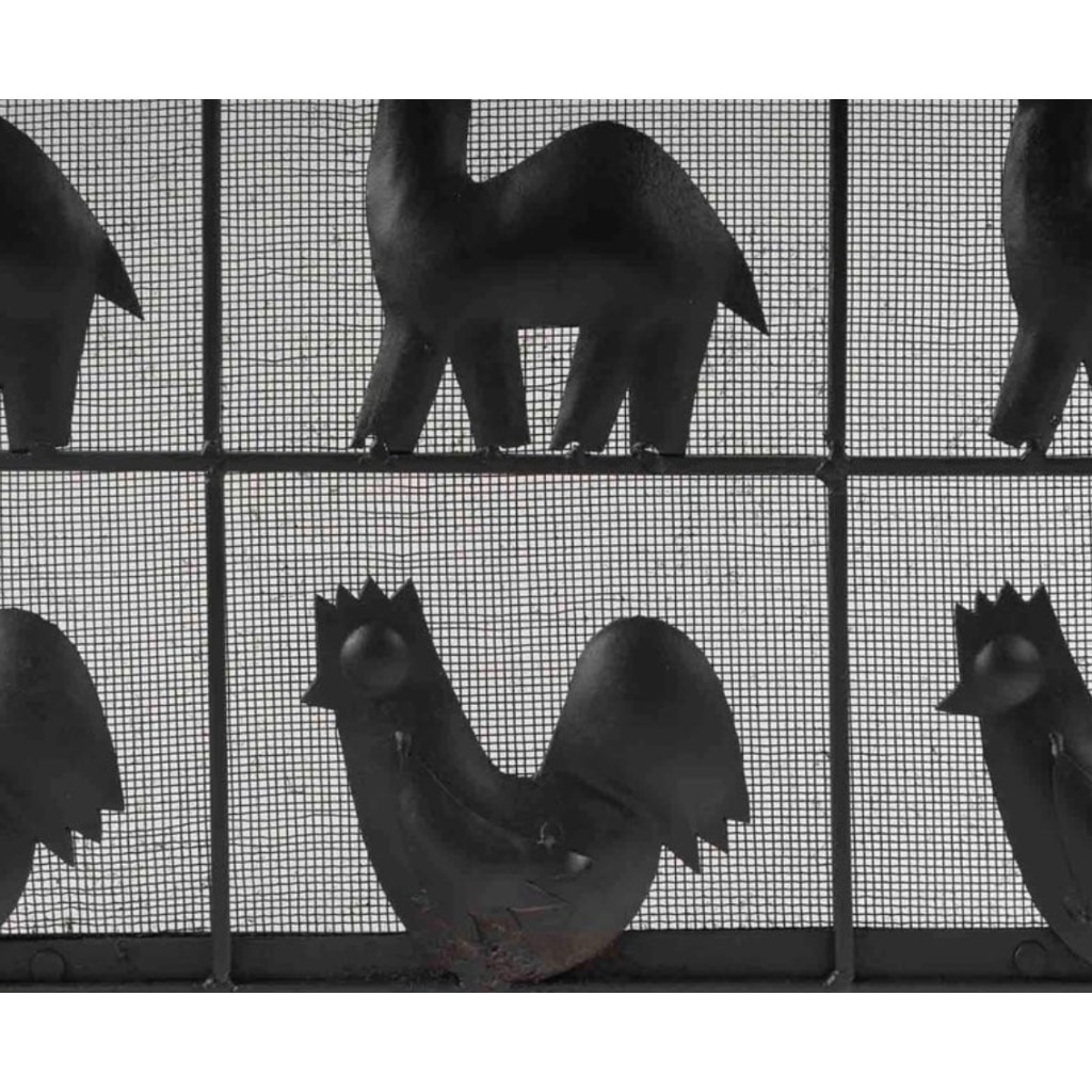 1950 Ateliers Marolles Pare-feu en fer forgé 6