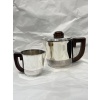 Fouquet Lapar – Service thé café 4 pièces argent massif ART DECO 55