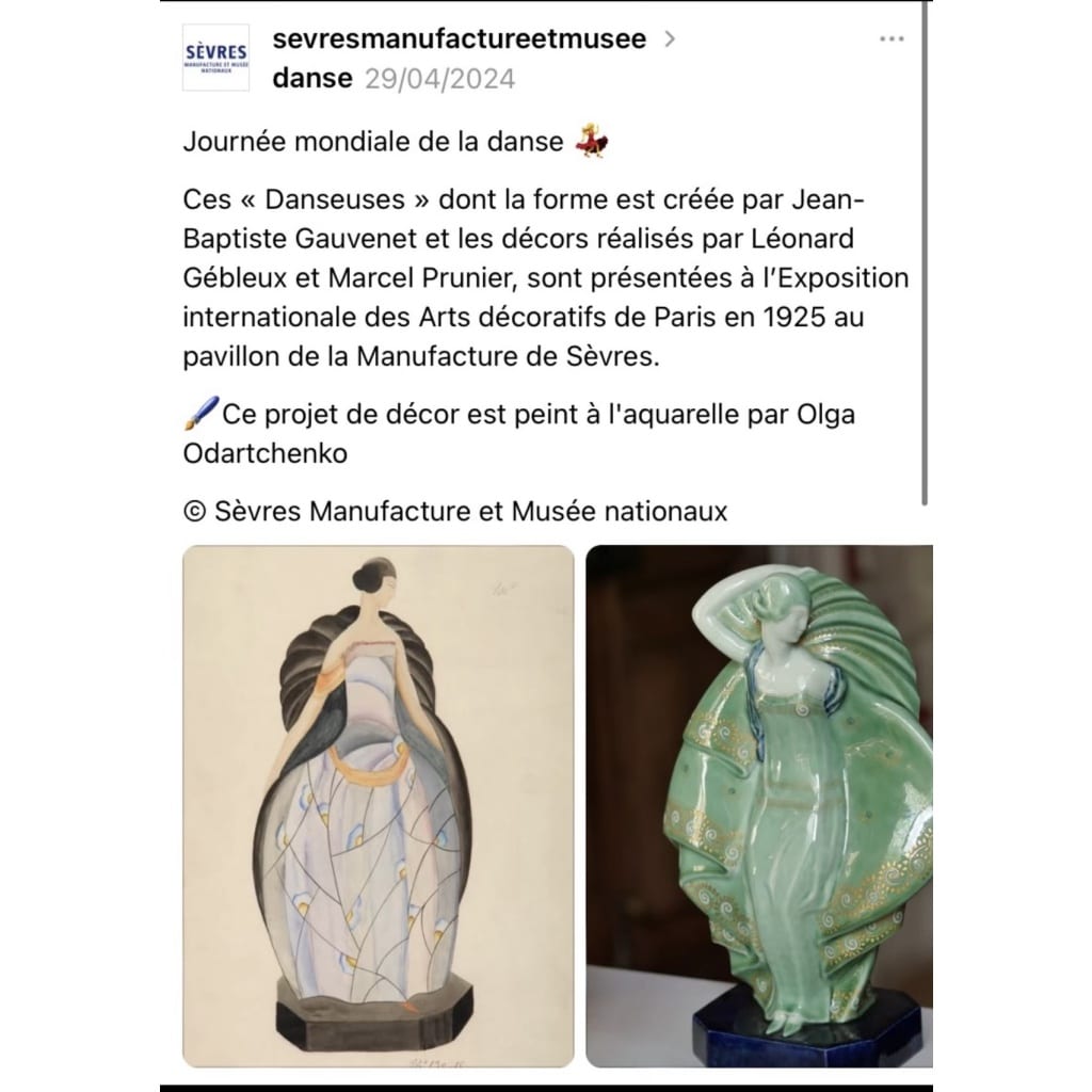 SÈVRES FIGURINE DANSEUSE PORCELAINE 1925 10