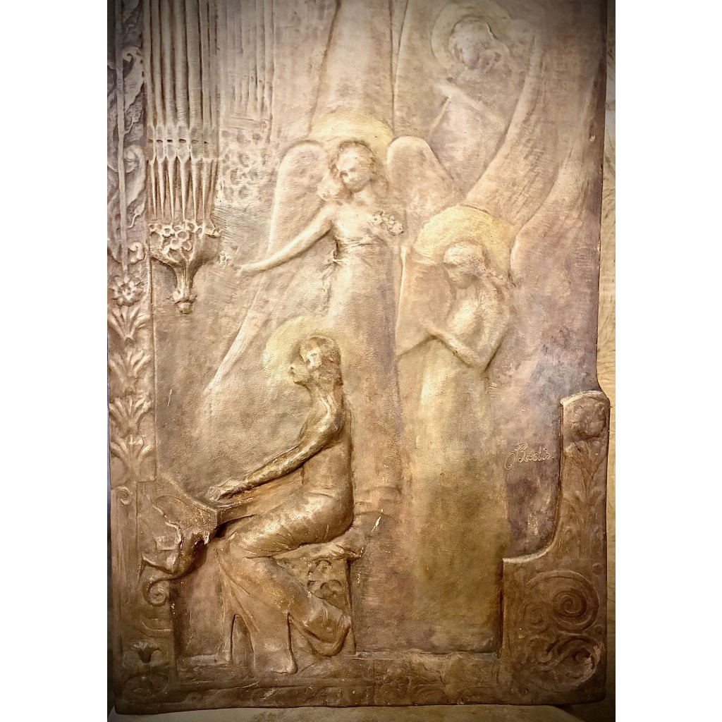 RARE PANNEAU EN TERRE CUITE GOLDSCHEIDER ET BADIN 3