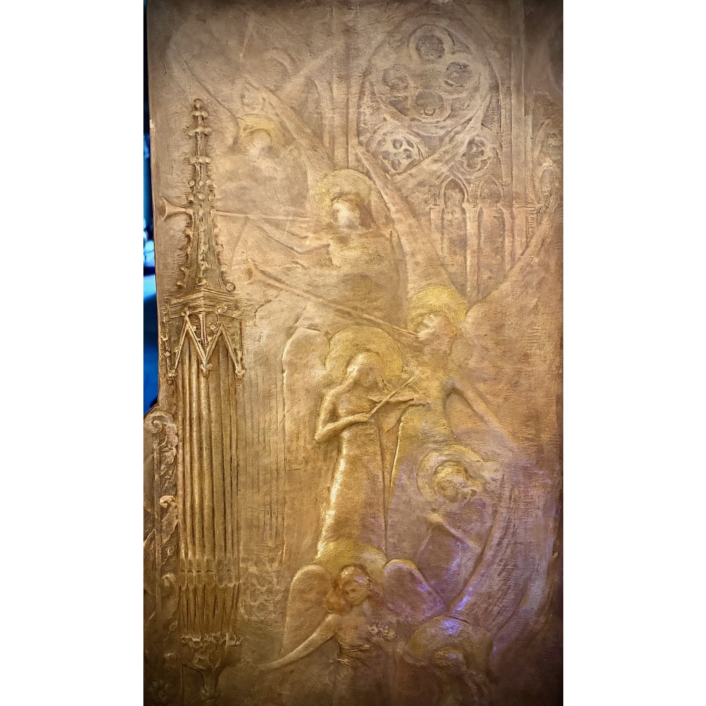 RARE PANNEAU EN TERRE CUITE GOLDSCHEIDER ET BADIN 4