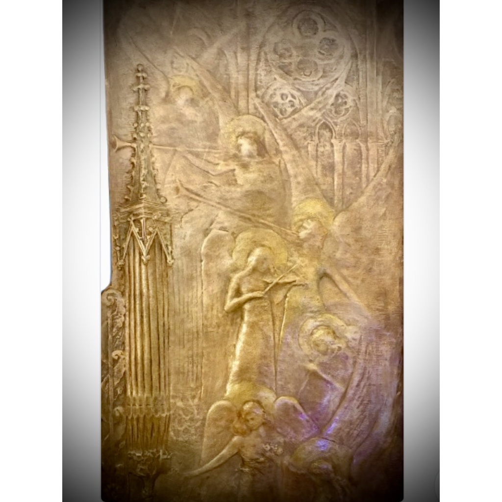 RARE PANNEAU EN TERRE CUITE GOLDSCHEIDER ET BADIN 7