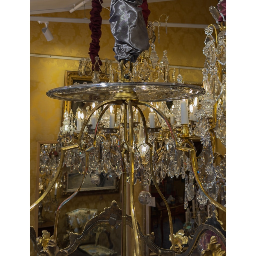 Lanterne pentagonale de style Transition en bronze ciselé et doré, vers 1790-1830 3 Lanterne pentagonale de style Transition en bronze ciselé et doré, vers 1790-1830 3