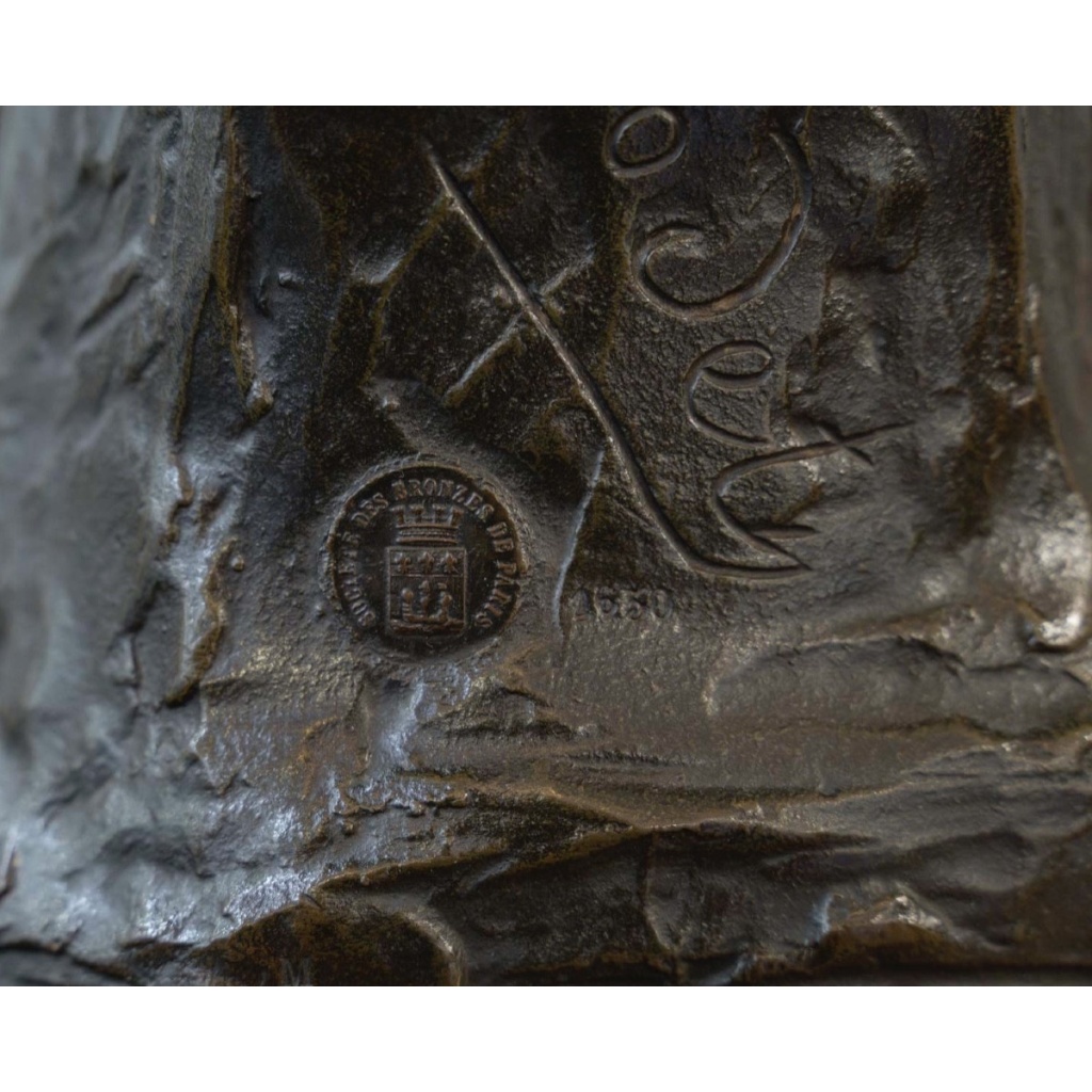 Sculpture – Poésie , Henri Godet (1863-1937) – Bronze 10