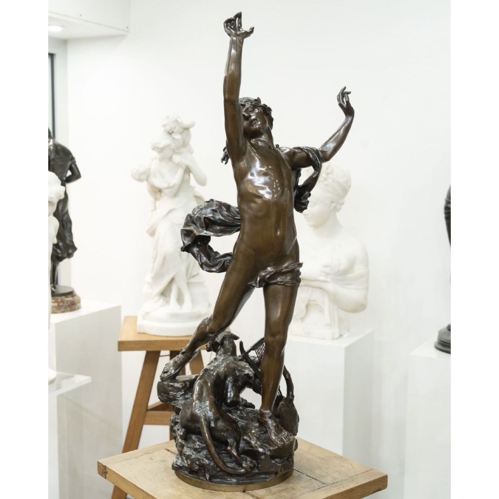 Sculpture – Orphée Aux Enfers , Charles Raoul Verlet (1857-1923) , F.Barbedienne – Bronze 3 Sculpture – Orphée Aux Enfers , Charles Raoul Verlet (1857-1923) , F.Barbedienne – Bronze 3