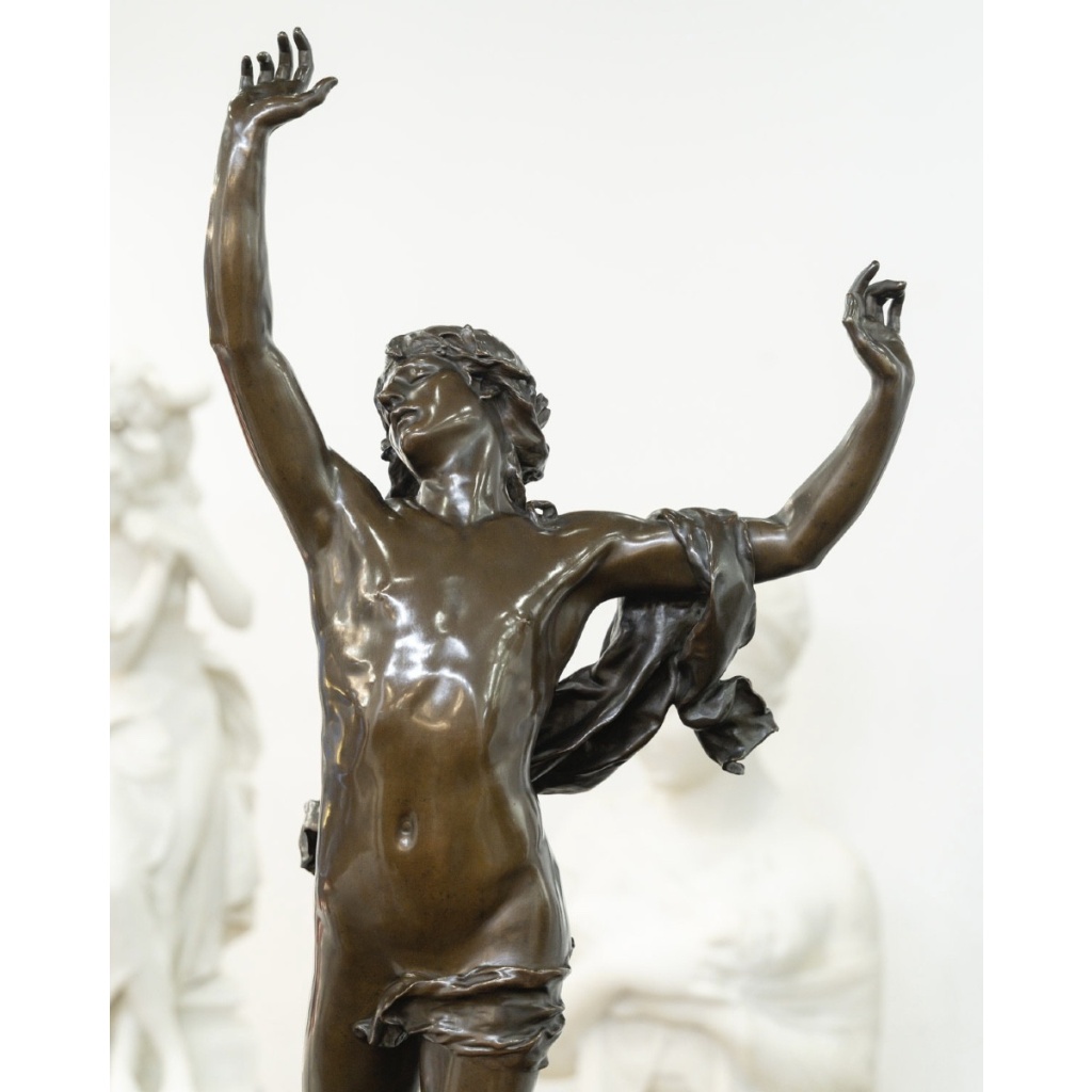 Sculpture – Orphée Aux Enfers , Charles Raoul Verlet (1857-1923) , F.Barbedienne – Bronze 4 Sculpture – Orphée Aux Enfers , Charles Raoul Verlet (1857-1923) , F.Barbedienne – Bronze 4