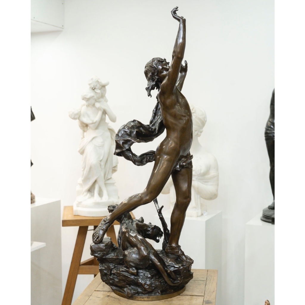Sculpture – Orphée Aux Enfers , Charles Raoul Verlet (1857-1923) , F.Barbedienne – Bronze 5 Sculpture – Orphée Aux Enfers , Charles Raoul Verlet (1857-1923) , F.Barbedienne – Bronze 5