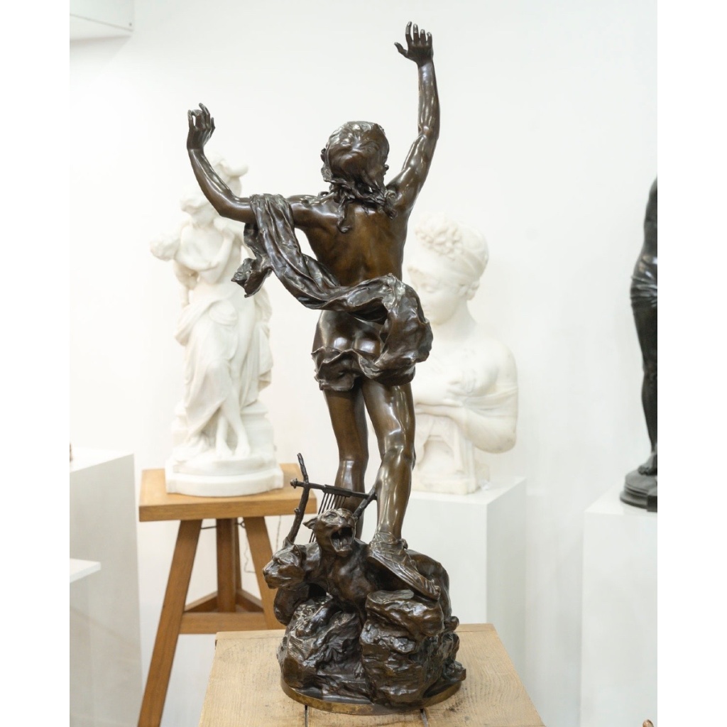 Sculpture – Orphée Aux Enfers , Charles Raoul Verlet (1857-1923) , F.Barbedienne – Bronze 6 Sculpture – Orphée Aux Enfers , Charles Raoul Verlet (1857-1923) , F.Barbedienne – Bronze 6