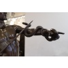 Sculpture – Le Charmeur De Serpent , Eugène Marioton (1857-1933) – Bronze 17