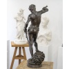 Sculpture – David Vainqueur De Goliath , Marius – Jean – Antonin Mercié (1845-1916) – Bronze 13