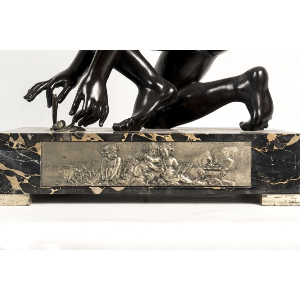 Sculpture – L&rsquo; Amour Saisissant Un Papillon , Antoine Denis Chaudet (1763-1810) – Bronze 8
