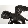 Sculpture – L&rsquo; Amour Saisissant Un Papillon , Antoine Denis Chaudet (1763-1810) – Bronze 18