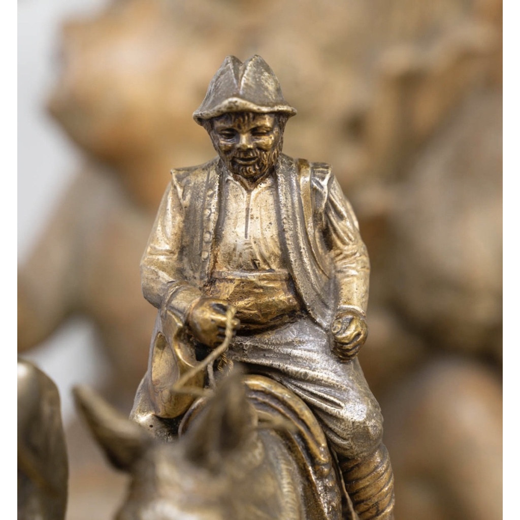 Sculpture – Don Quichotte et Sancho Panza , Zumel F. Martinez de Luis (1898-1974) – Bronze 8