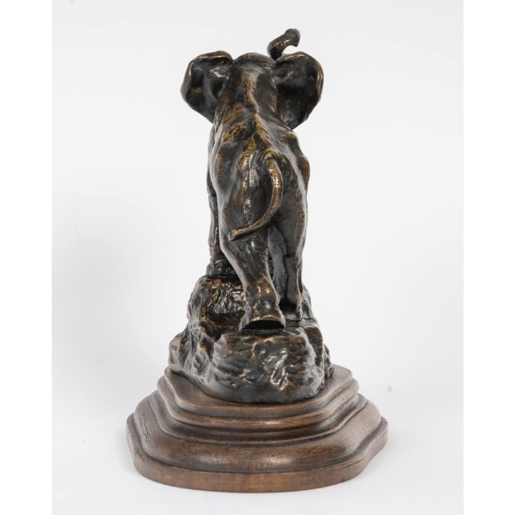 Sculpture – L’Éléphant , Eugène Bernoud (1858-1910) – Bronze 5