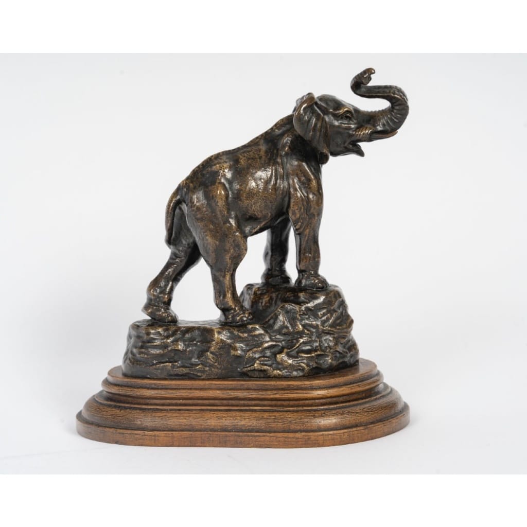 Sculpture – L’Éléphant , Eugène Bernoud (1858-1910) – Bronze 3