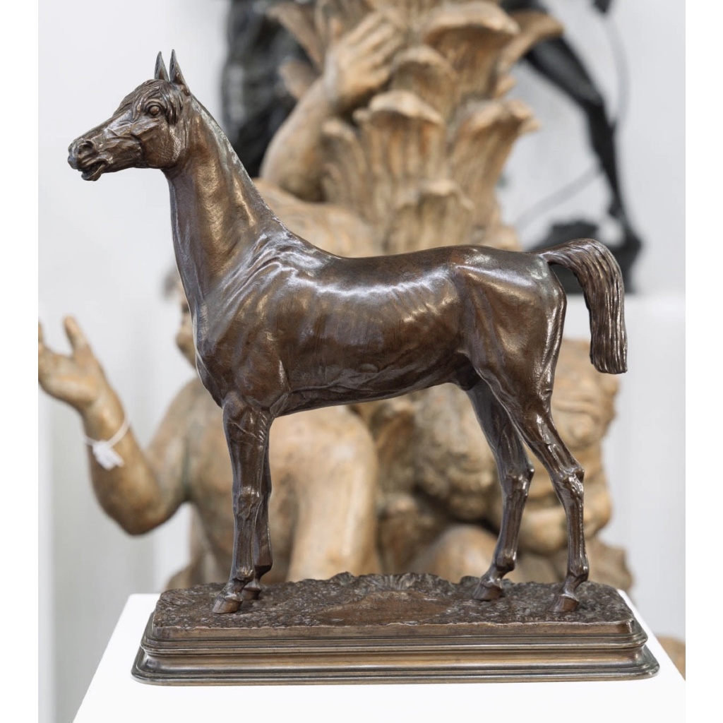 Sculpture – Le Cheval Kaolin , Alfred Dubucand (1828 – 1894) – Bronze