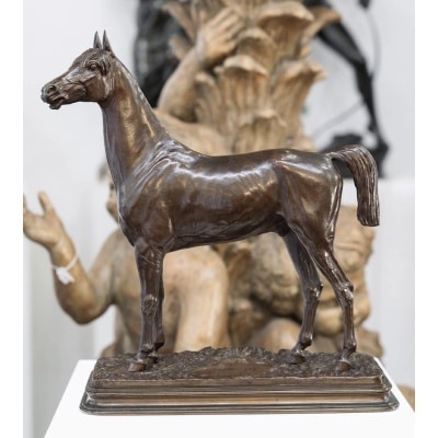 Sculpture – Le Cheval Kaolin , Alfred Dubucand (1828 – 1894) – Bronze
