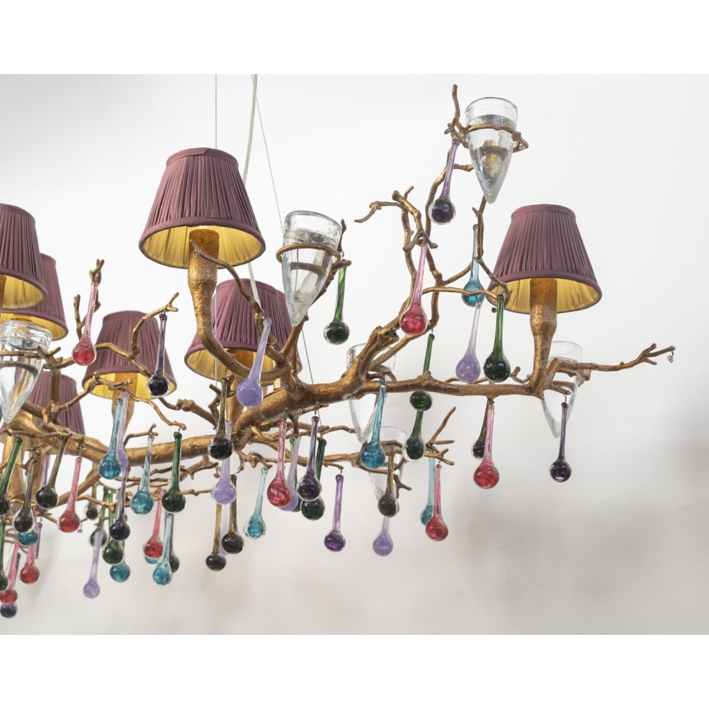 Sculpture lumineuse suspendue de Mario J-Pires 4