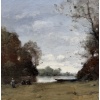 TROUILLEBERT Paul Desire Tableau 19è Ecole Barbizon Lavandières Bord Du Fleuve Huile Certificat 18