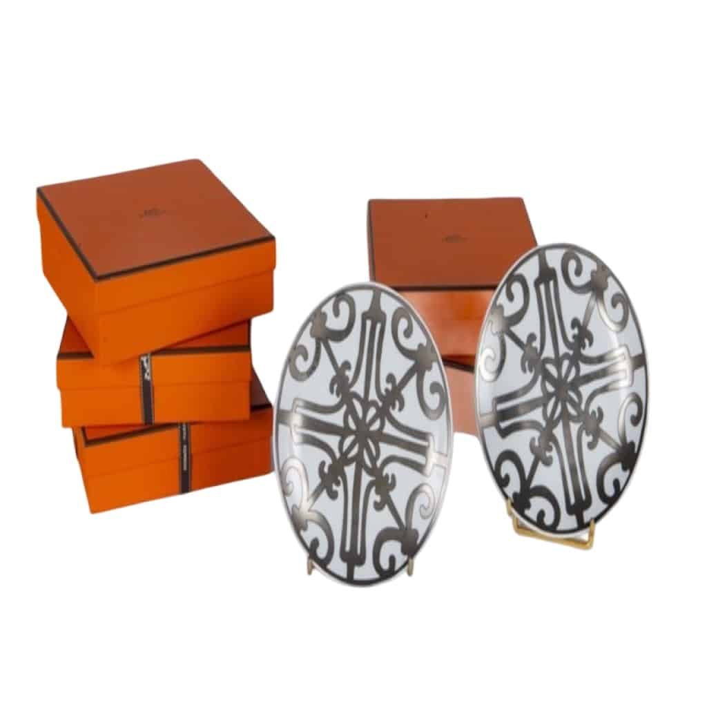 Hermès Paris « Balcon du Guadalquivir  » 12 assiettes Pain N°6 2