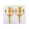 Paire d&rsquo;appliques de style Louis XVI. XIXème siècle. 6