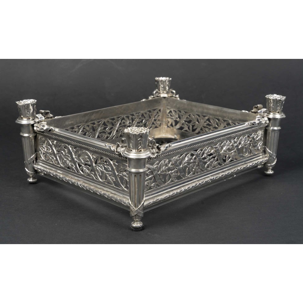 A. AUCOC – Jardinière en argent massif Epoque NAPOLEON III 3
