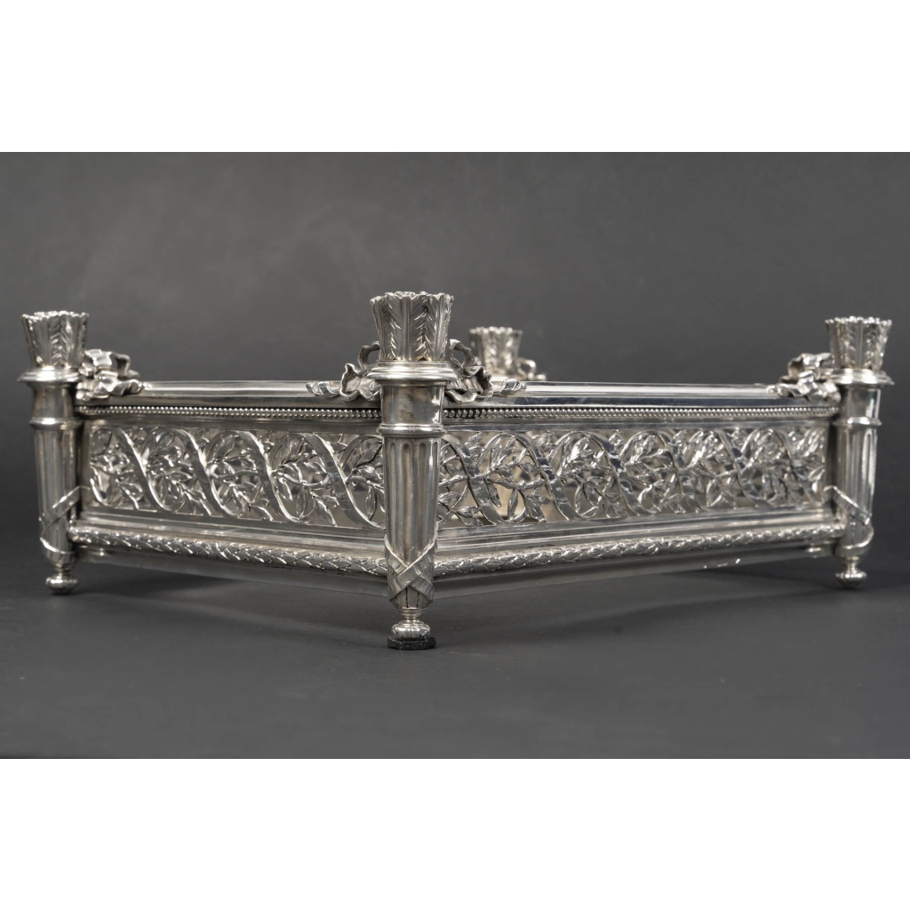 A. AUCOC – Jardinière en argent massif Epoque NAPOLEON III 4