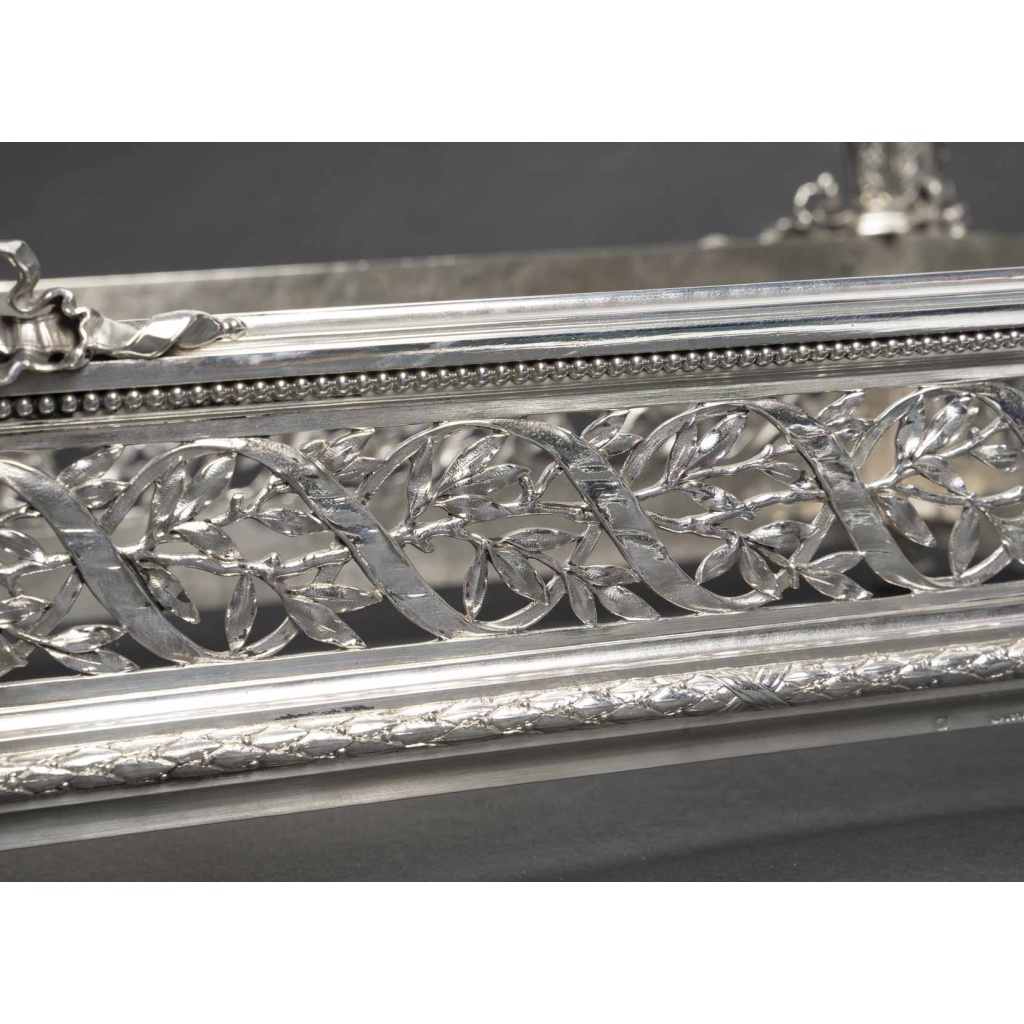 A. AUCOC – Jardinière en argent massif Epoque NAPOLEON III 7