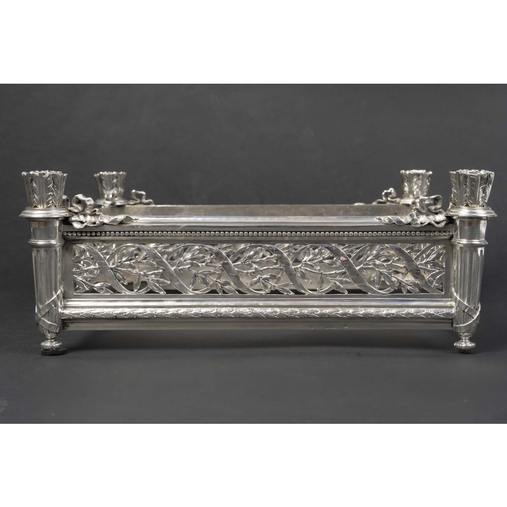 A. AUCOC – Jardinière en argent massif Epoque NAPOLEON III 8