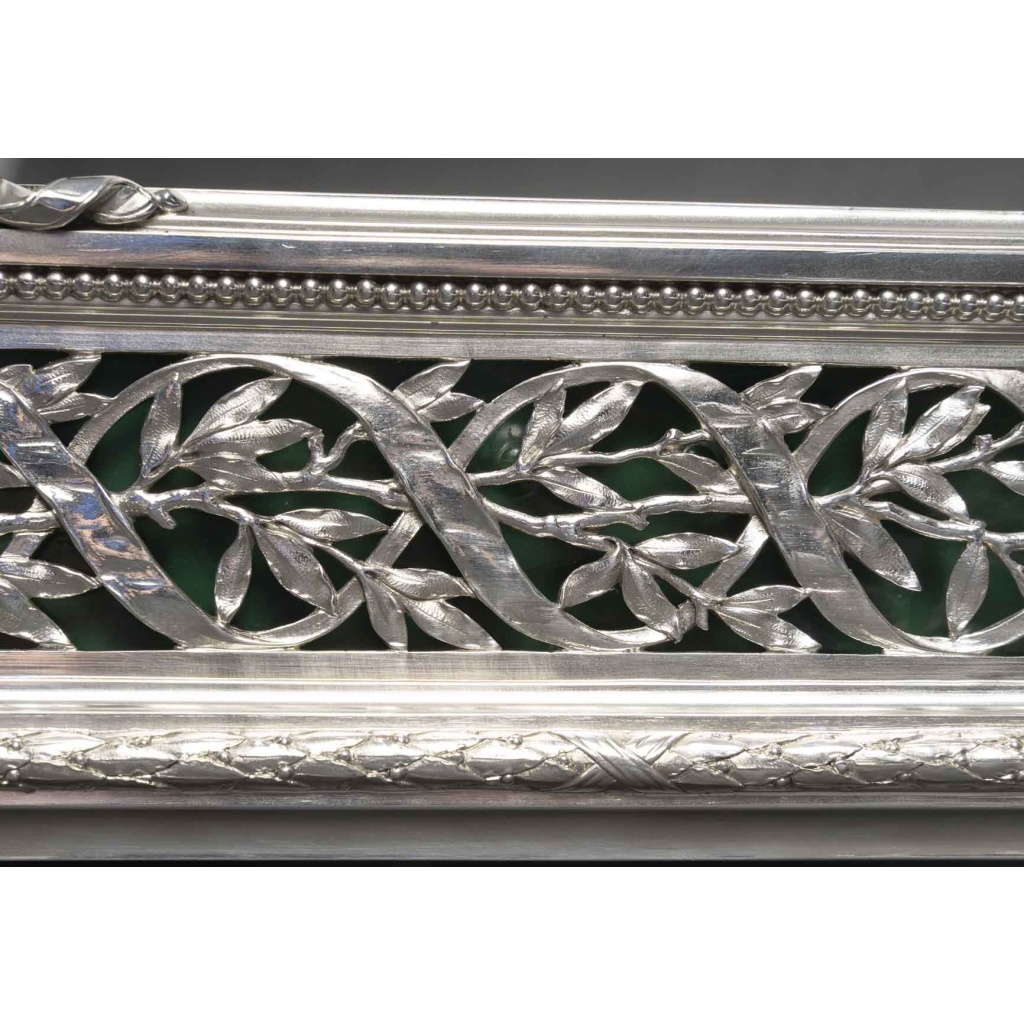 A. AUCOC – Jardinière en argent massif Epoque NAPOLEON III 12