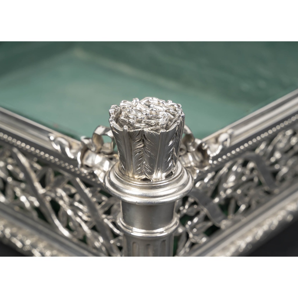 A. AUCOC – Jardinière en argent massif Epoque NAPOLEON III 13